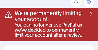PayPal Account Permanently Limited